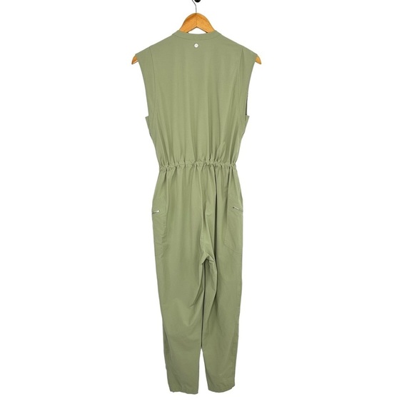 Calia By Carrie Underwood Womans Soft Utility Jumpsuit Sz Small Green Sleeveless - Picture 3 of 8